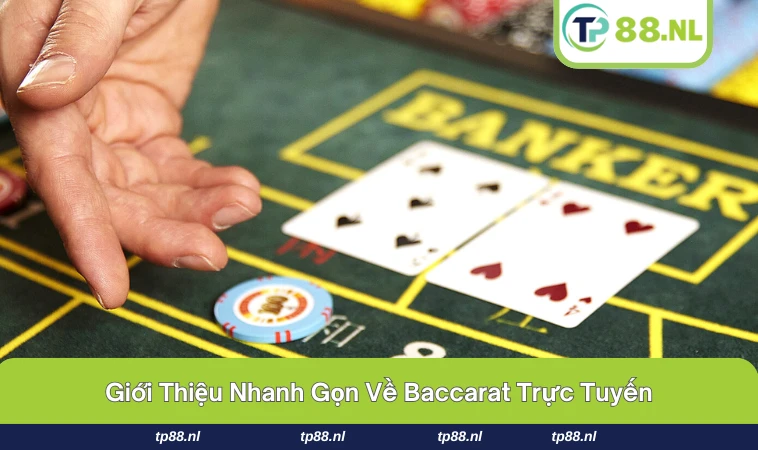 Giao diện bàn chơi baccarat với ba cửa cửa chính.