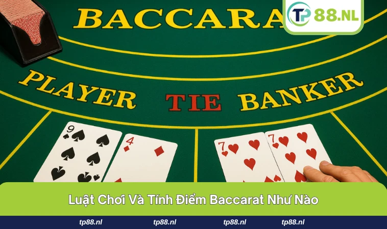 Dealer chia bài và hiển thị kết quả thắng thua rõ ràng trên màn hình.