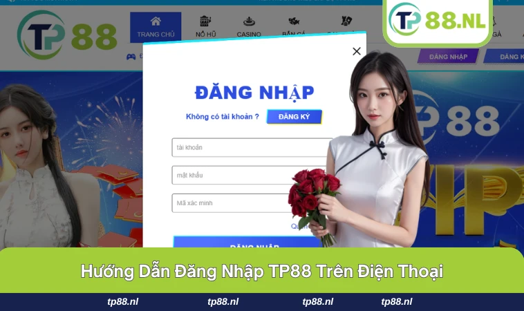 Giao diện đăng nhập trên điện thoại đơn giản và tiện lợi.