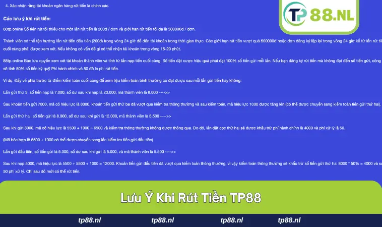 Người chơi gửi hỗ trợ khi rút tiền tại TP88 bị lỗi.