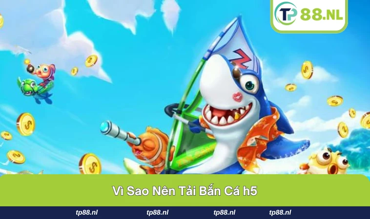 Giao diện đẹp mắt của game bắn cá h5 trên điện thoại.
