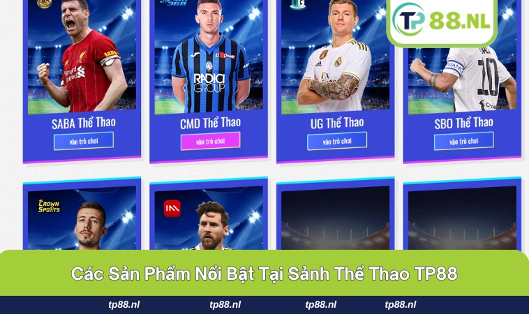 Tỷ lệ kèo và bảng cược tại thể thao TP88 luôn rõ ràng, minh bạch.