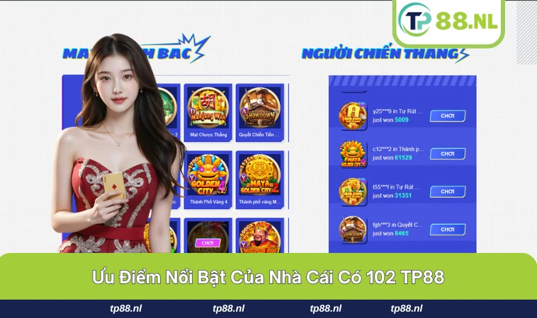 Giao diện dễ dùng cùng kho game đa dạng chỉ có tại TP88.